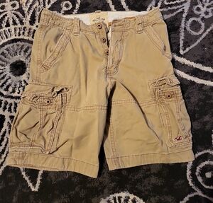 Hollister Men's Tan Cargo Shorts Size 31